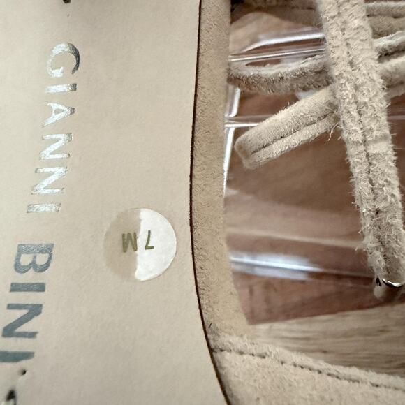 Gianni Bini Shoes Womens‎ Size 7M D'Orsay Ankle Tie Block Heel Pumps Pointed Toe - Picture 13 of 13